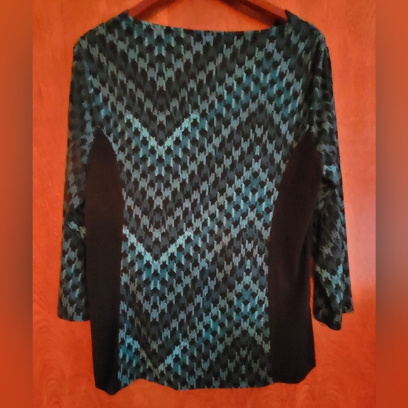 Dana Buchman Dressy Top X-Large EUC, green - Picture 2 of 2